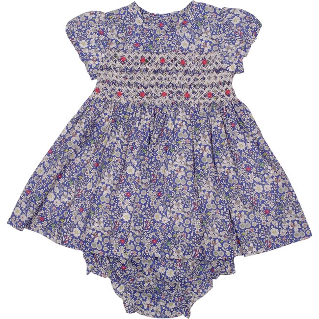 Elaina Baby Dress, Blue Liberty - Dresses - 1