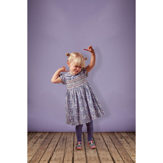 Elaina Baby Dress, Blue Liberty - Dresses - 2