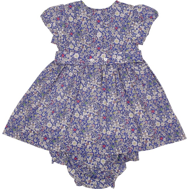 Elaina Baby Dress, Blue Liberty - Dresses - 3