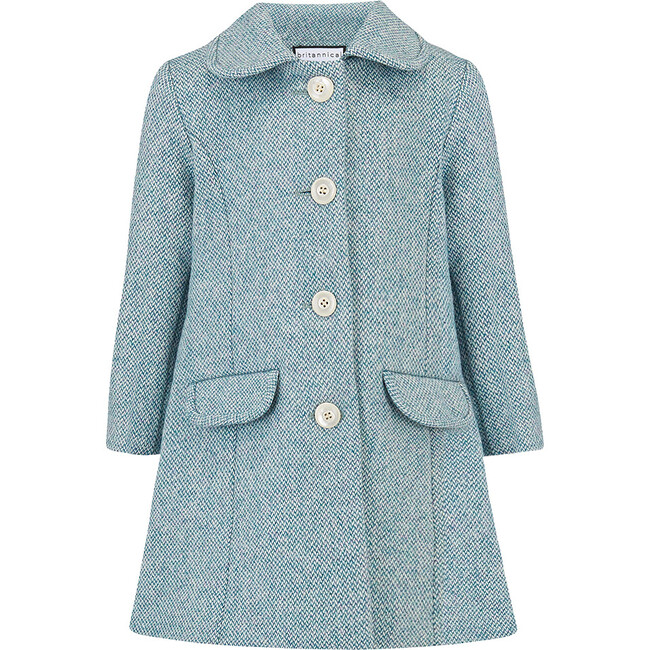 Chelsea Coat, Belgravia Blue - Wool Coats - 1 - zoom
