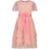 Cinderella Party Dress, Pink Star Tulle - Dresses - 1 - thumbnail