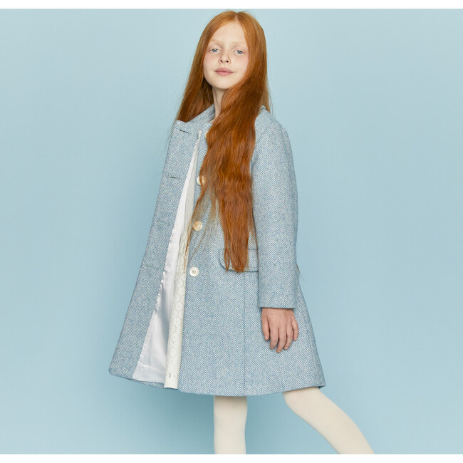 Chelsea Coat, Belgravia Blue - Wool Coats - 3