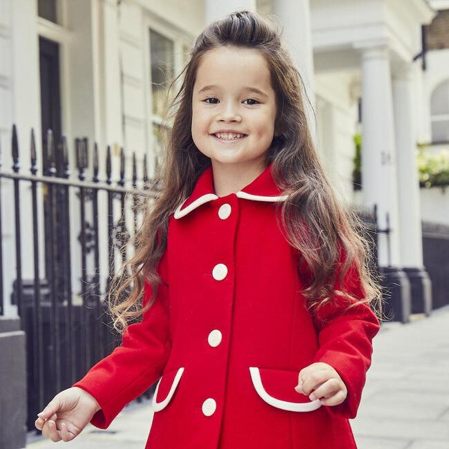 Kensington Coat, Pillar Box Red - Wool Coats - 4