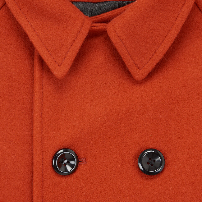 Clerkenwell Bridge Coat, Finsbury Orange - Wool Coats - 6