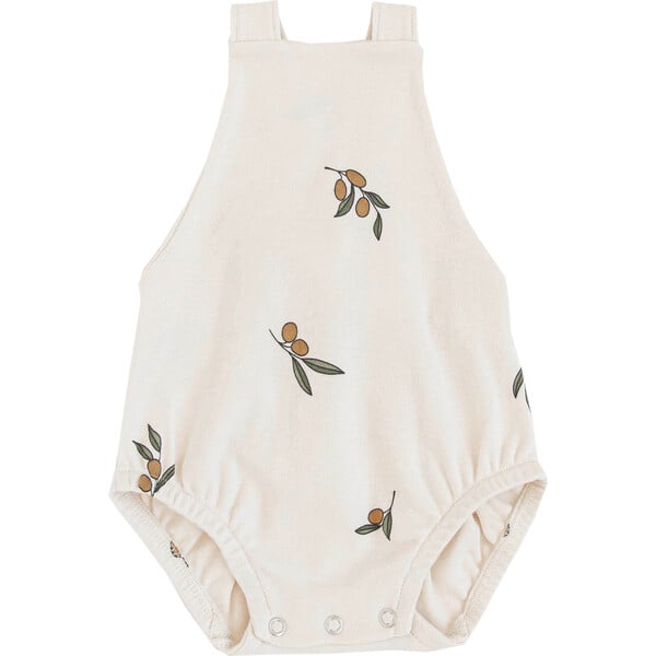 ロンパース・カバーオール organic zoo Gingham Bloomers organic zoo Grid Check Spaghetti Bodysuit Wheat｜チェック柄
