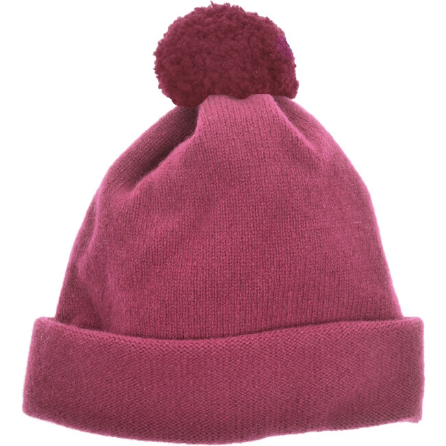Argyll Bobble Hat, Pink Heather