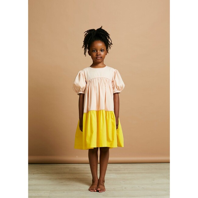 Tier-ry Eyed Dress, Sticking Plaster & Sweetcorn - Dresses - 3