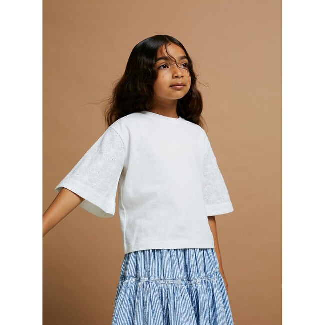 Swing Into Action Blouse, Sunblock White