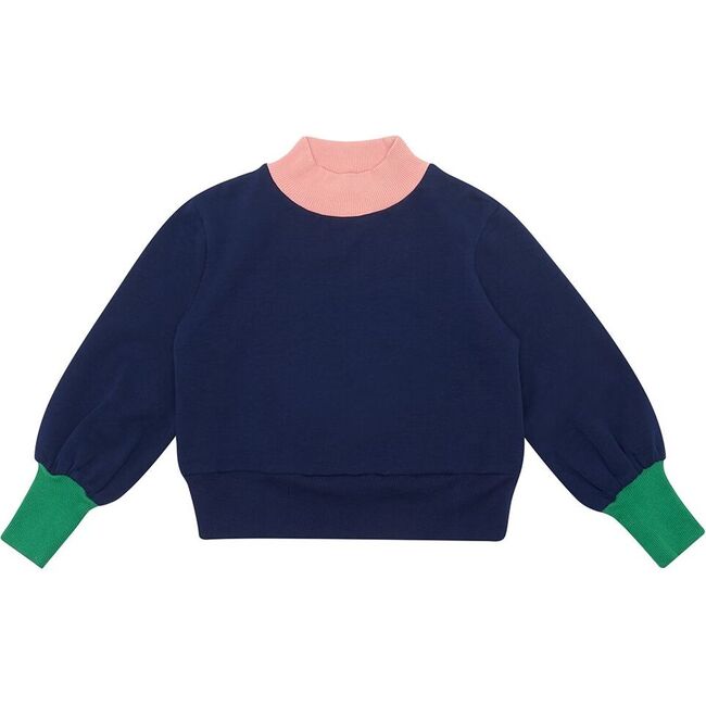 Green Sleeves Jumper, Stay True Blue - Sweaters - 1