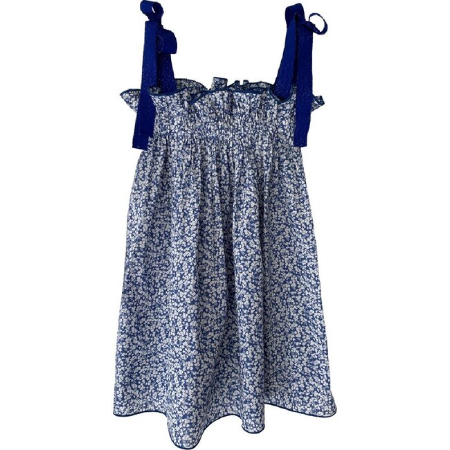 Jaime Dress, Blue and White Floral
