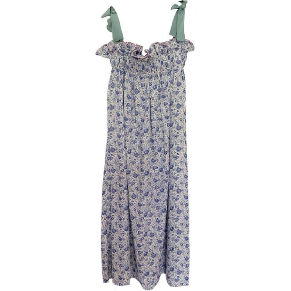 Women's Jaime Dress, Blue Floral - Casey Marks Mommy & Me Shop | Maisonette