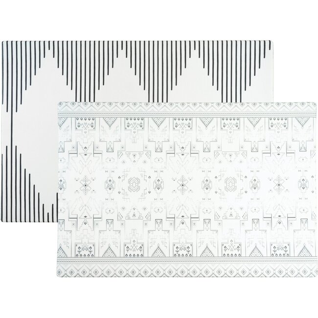 Reversible Tribal & Mecca Foam Playmat, Black/White