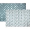 Reversible Dash & Diamond Foam Playmat, Blue - Playmats - 1 - thumbnail