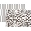 Reversible Zebra & Stripe Foam Playmat, Brown - Playmats - 1 - thumbnail