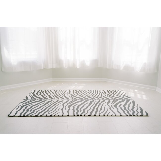 Reversible Zebra & Stripe Foam Playmat, Brown - Playmats - 4