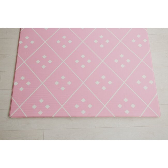 Reversible Dash & Diamond Foam Playmat, Pink - Playmats - 6