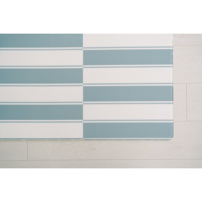 PREORDER - Reversible Antelope & Stripe Foam Playmat, Blue - Playmats - 6