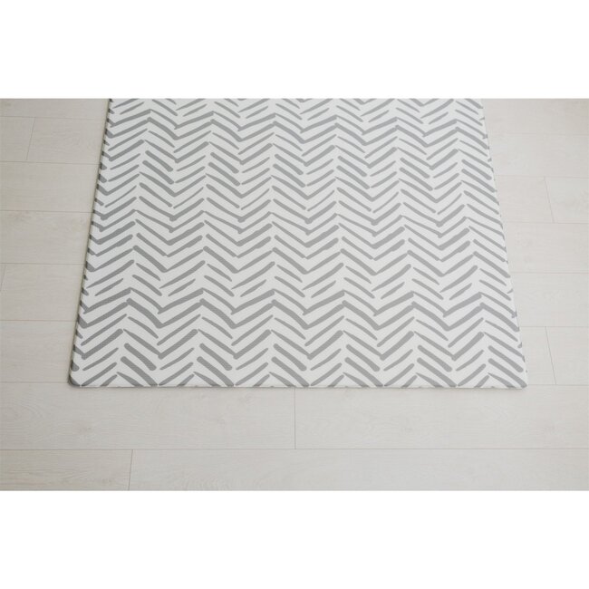 Reversible Dash & Diamond Foam Playmat, Grey - Playmats - 5