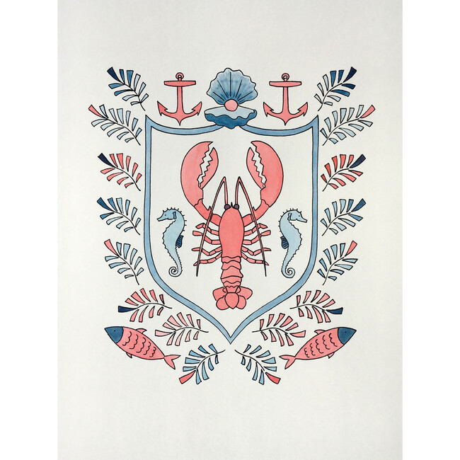 Lobster Crest, 18" x 24" - Art - 1