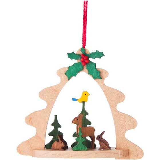 Arch Deer with Bunnies Ornament