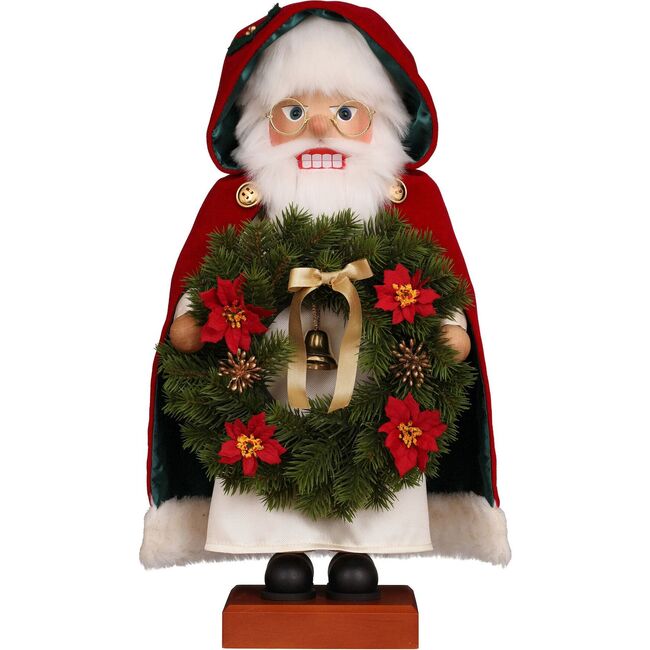 Santa with Wreath Nutcracker - Nutcrackers - 1