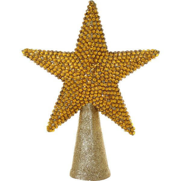 Rhinestone Tree Topper, Gold - Cody Foster Ornaments & Toppers | Maisonette