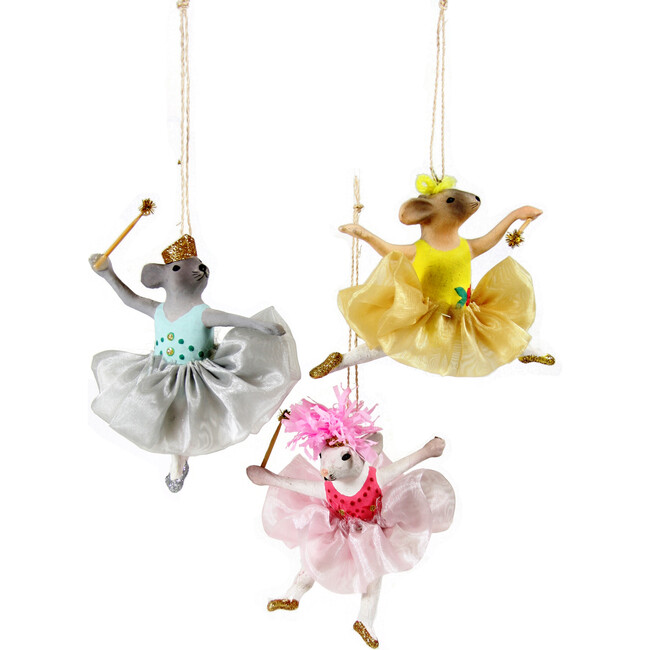 Ballerina Mice Ornaments