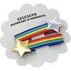 Set of 2 Rainbow Star Clips - Bows - 1 - thumbnail