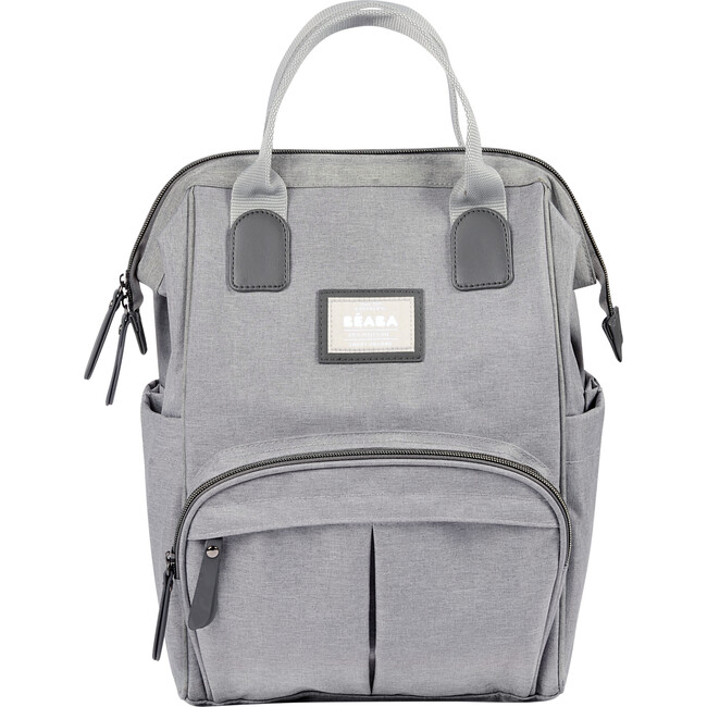 Wellington Backpack Diaper Bag, Grey - Diaper Bags - 1