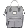 Wellington Backpack Diaper Bag, Grey - Diaper Bags - 1 - thumbnail