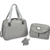 Geneva Diaper Bag, Grey - Diaper Bags - 2 - thumbnail