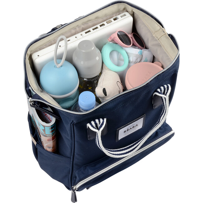 Wellington Backpack Diaper Bag, Navy - Diaper Bags - 3