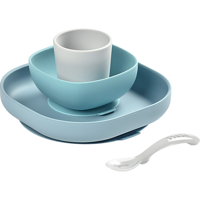 Silicone Suction Meal Set - Set of 4, Rain - Tabletop - 1