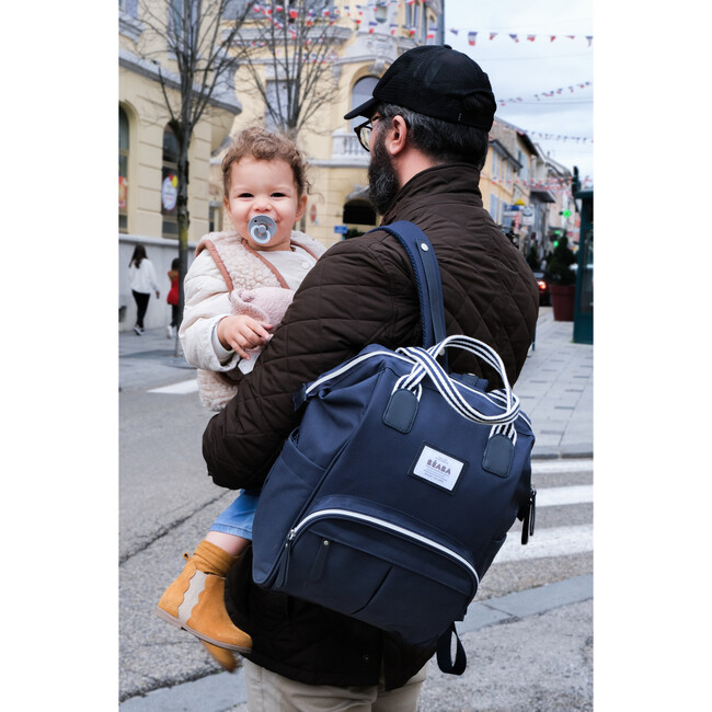Wellington Backpack Diaper Bag, Navy - Diaper Bags - 4