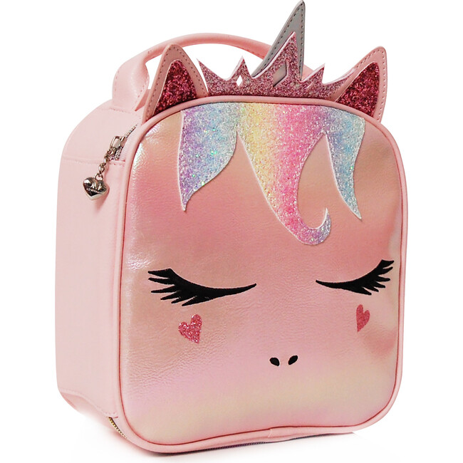 Sequin Miss Gwen Large Backpack & Insulated Lunch Bag Set, Pink - Backpacks - 4