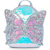 Miss Butterfly Sequins Mini Backpack, Light Blue - Backpacks - 1 - thumbnail