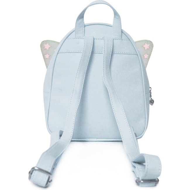 Miss Butterfly Sequins Mini Backpack, Light Blue - Backpacks - 4