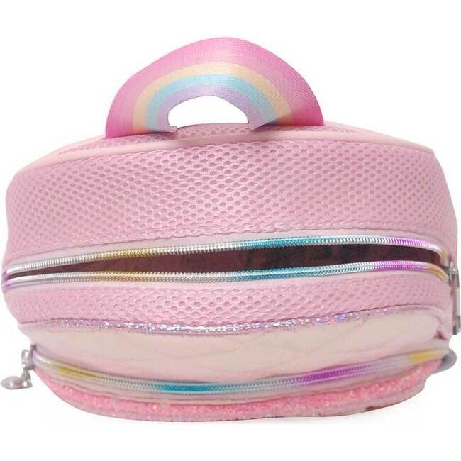 Over the Rainbow Puffer Pink Mini Backpack, Pink - Backpacks - 4