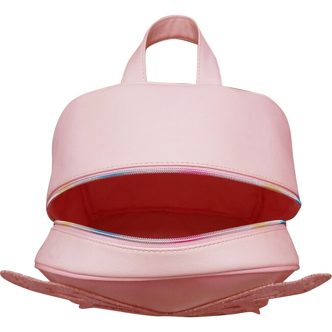 Miss Butterfly Large Backpack & Insulted Lunch Bag Set, Pink - Backpacks - 5