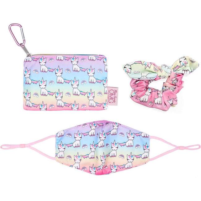 Lil Miss Gwen Print Face Mask, Pouch & Scrunchies Set - Face Masks - 1