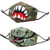 Camo Shark & Camo Snake Face Mask Set - Face Masks - 1 - thumbnail