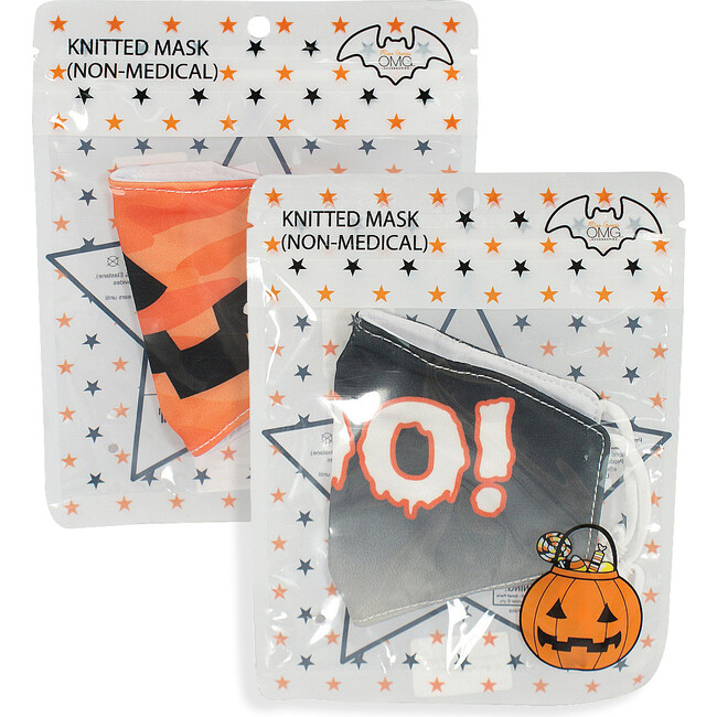 Camo Pumpkin and Ombre Boo Face Mask Set - Face Masks - 2