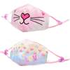 Bella Kitty Tie Dye & Love Heart Printed 2pc face Mask Set - Face Masks - 1 - thumbnail