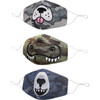 Blue Camo Gator, Puppy & Grizzly Printed Face Mask Bundle Set - Face Masks - 1 - thumbnail