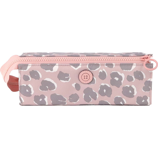 Adventure Pencil Case, Pink Leopard