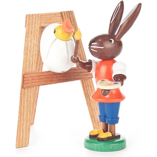 Easter Figure, Rabbit Artist With Egg