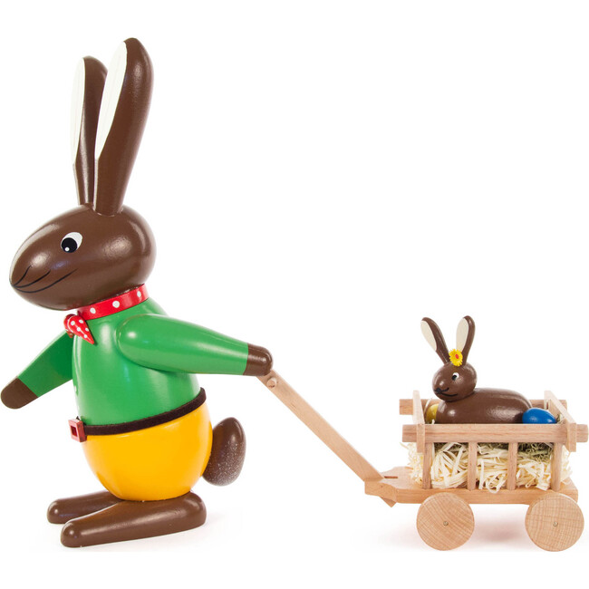 Easter Figure, Rabbit With Wagon