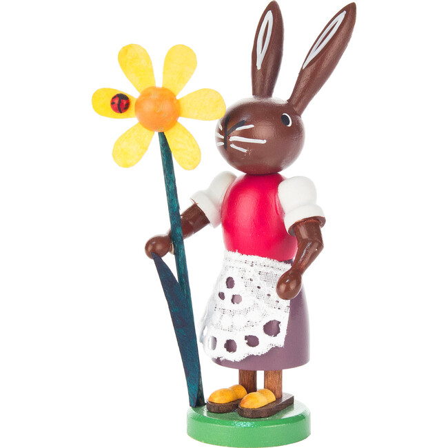 Easter Figure, Rabbit with Flower