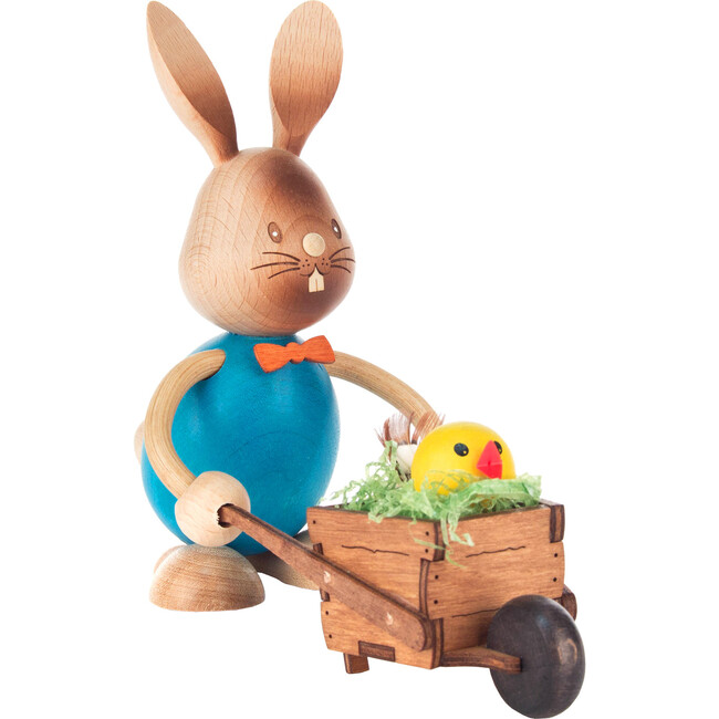 Easter Figure, Rabbit with Wheelbarrow