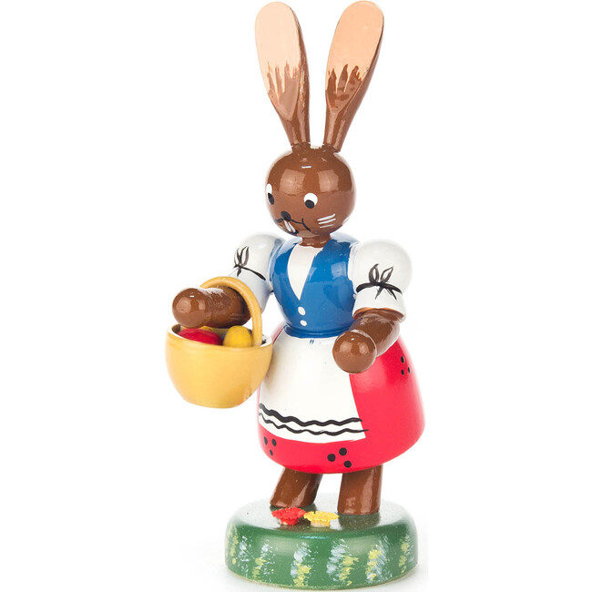 Easter Figure, Bunny Lady with Egg Basket